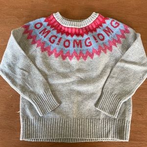 Crewcuts OMG Fair Isle Sweater Size 4/5